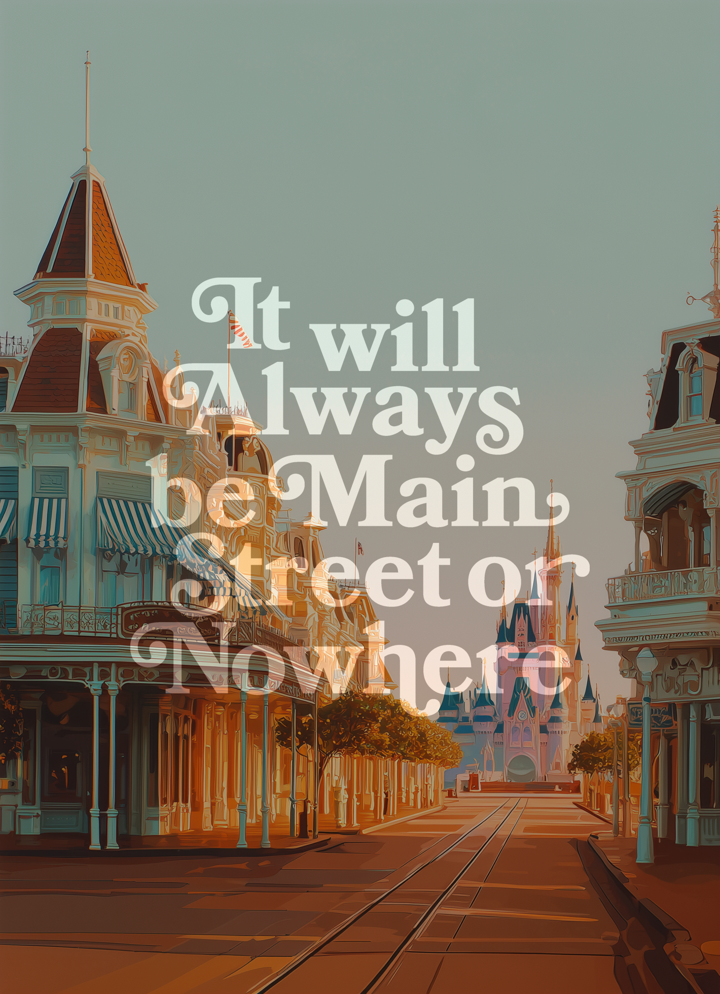 Main Street or Nowhere Print