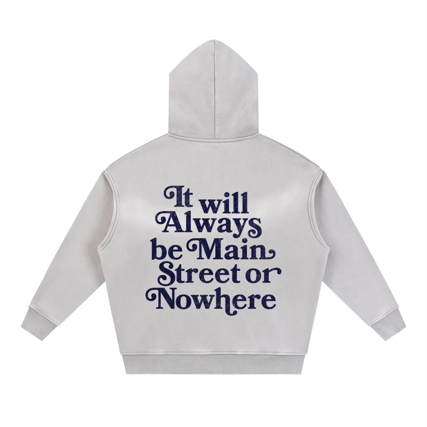 Vintage Cropped Hoodie (Grey)