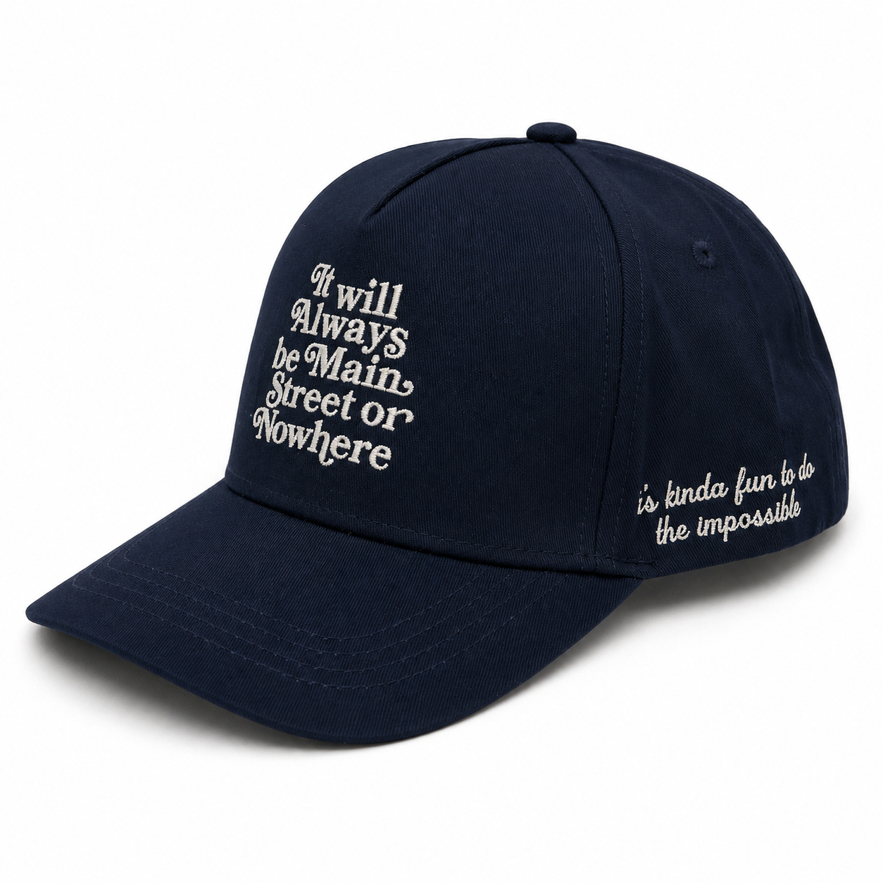 Main Street or Nowhere Navy Cap