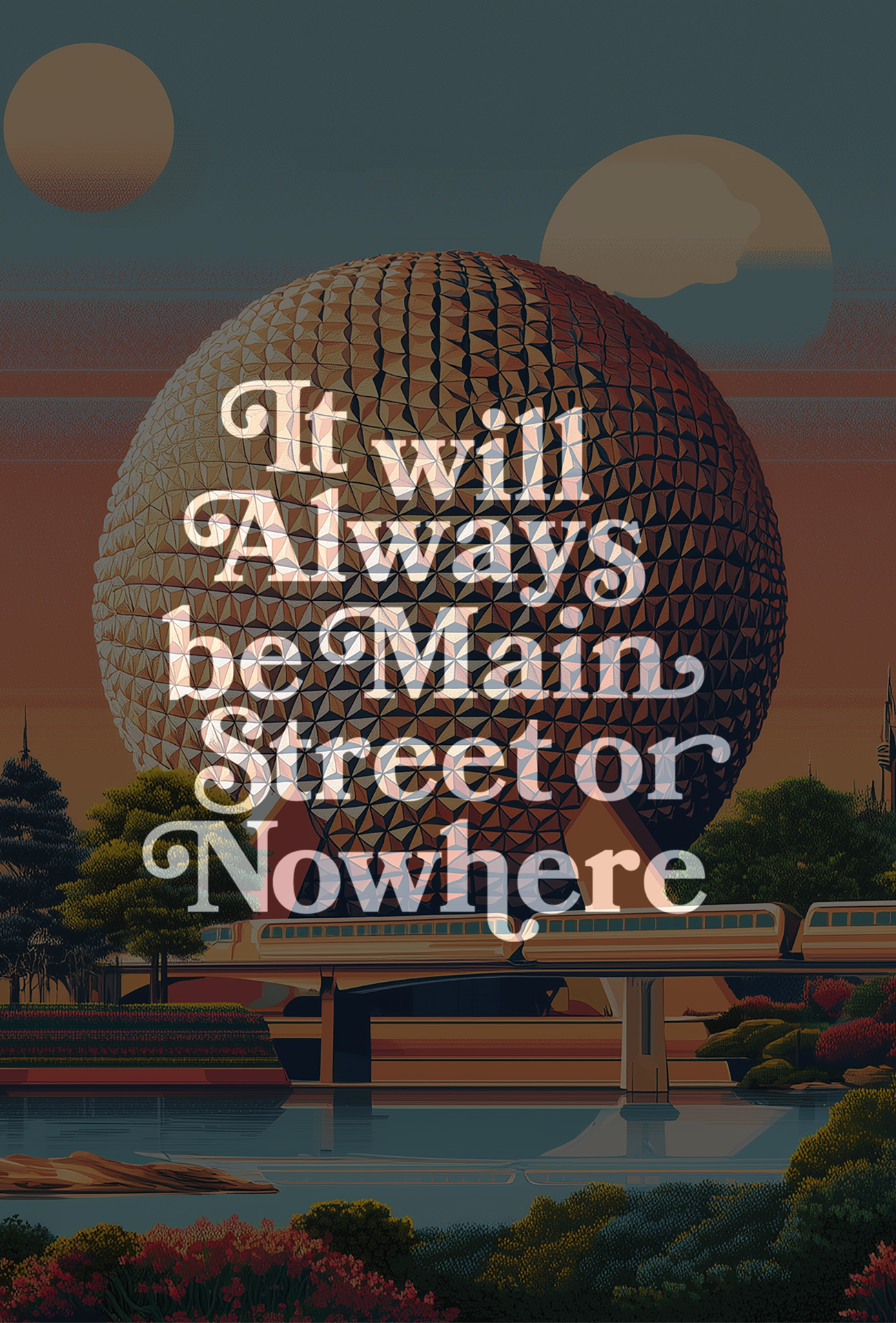 Main Street - EPCOT Edition Print