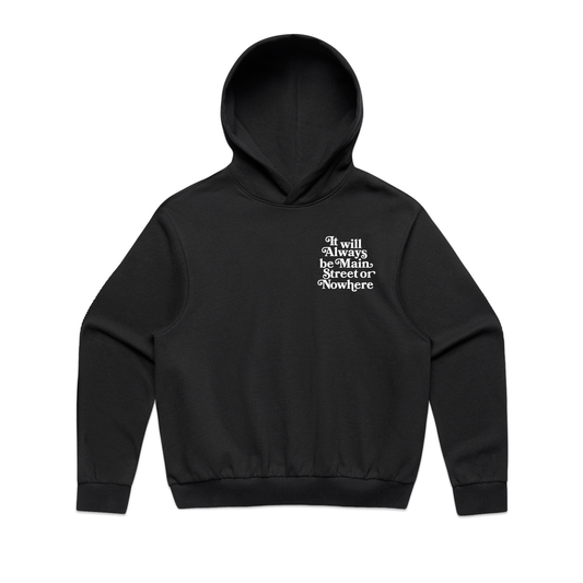 Main Street or Nowhere Pullover Hoody (Black)