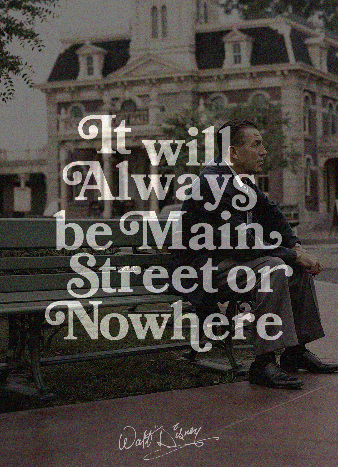 Main Street - Walt on Main Print