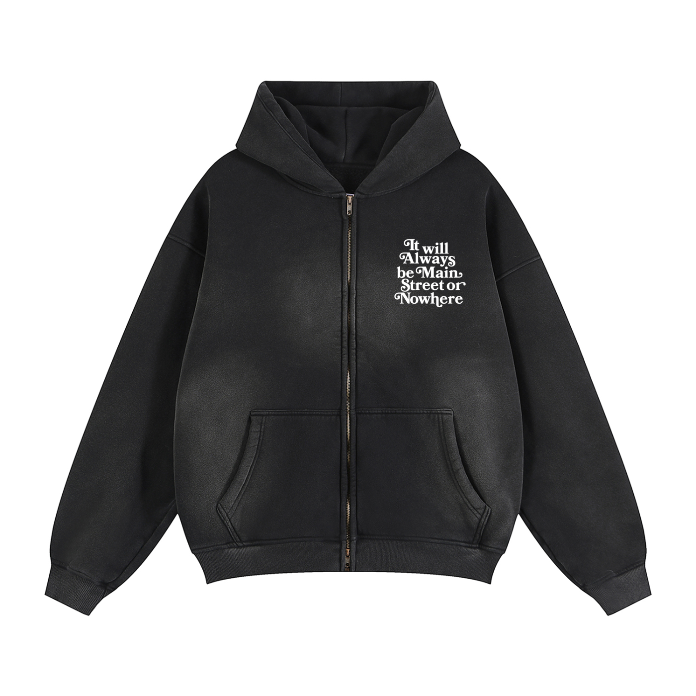 Vintage Cropped Hoodie