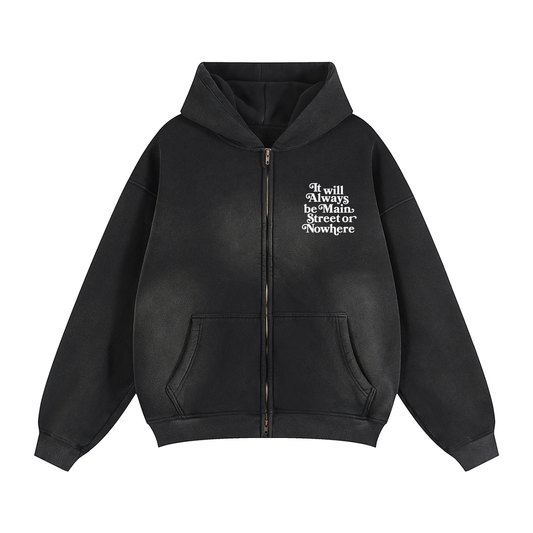 Vintage Cropped Hoodie